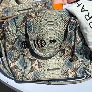 Snakeskin Patterned Handbag